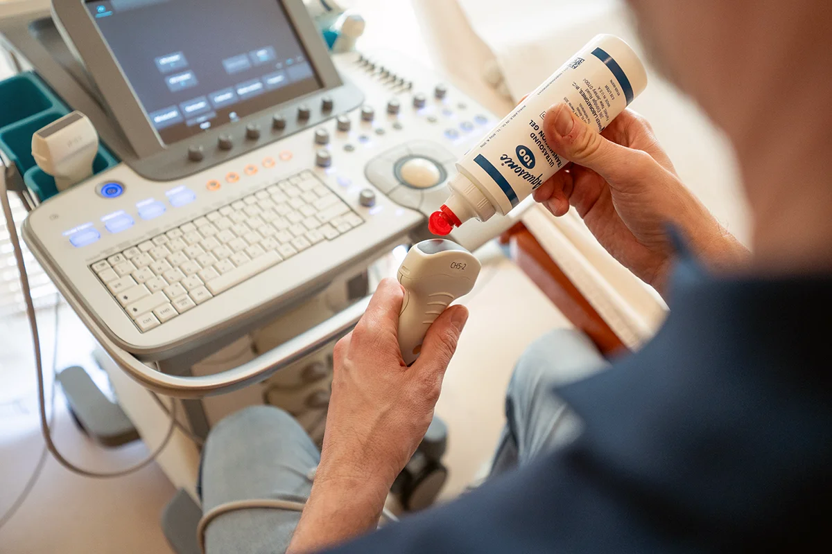 Ultraschall zur präzisen Diagnostik.